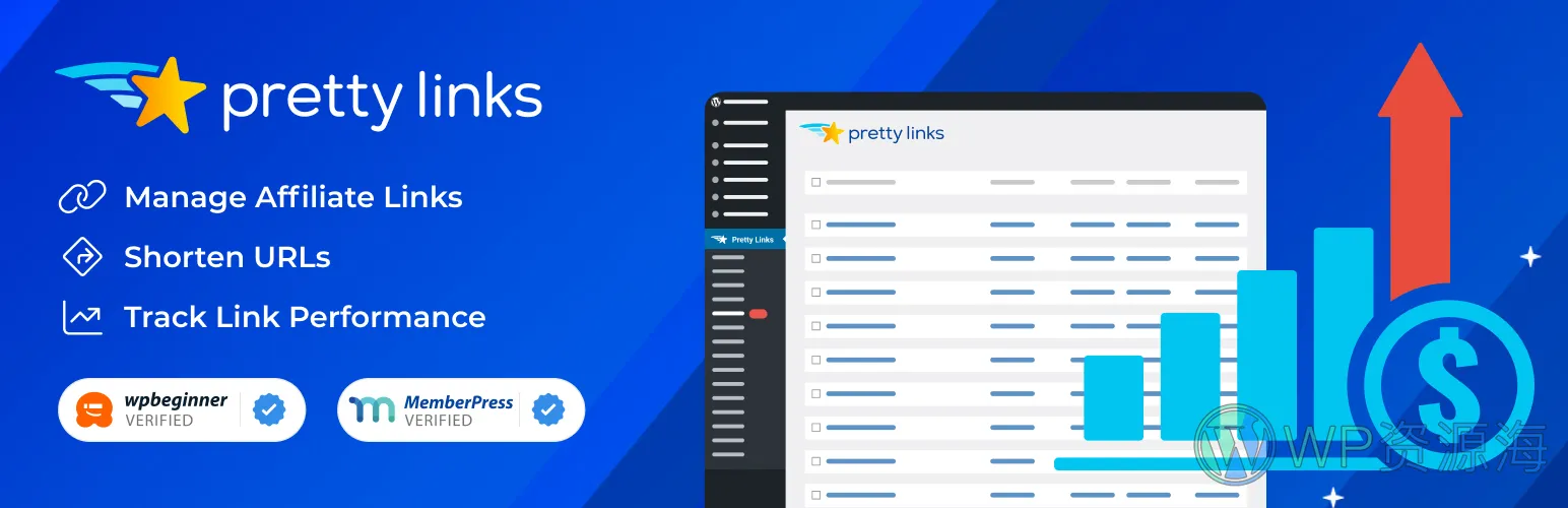 PrettyLinks Pro-文章内链/链接缩短/点击分析WordPress插件[更至v3.6.10]插图1-WordPress资源海