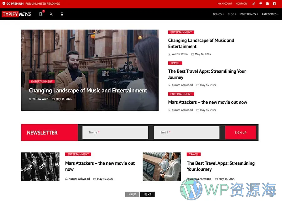 Typify-有点酷的新闻杂志博客WordPress主题插图5-WP资源海