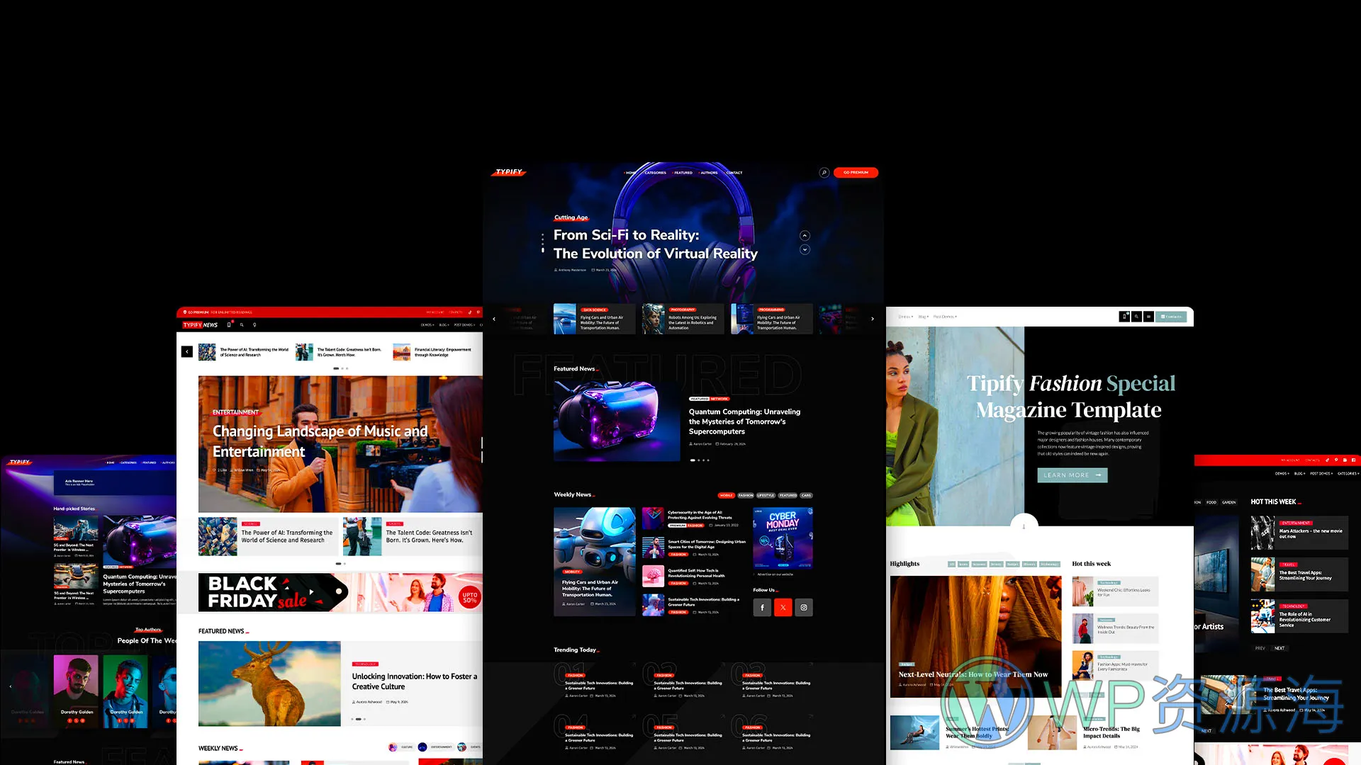 Typify-有点酷的新闻杂志博客WordPress主题插图1-WP资源海 Typify-有点酷的新闻杂志博客WordPress主题插图1-WP资源海