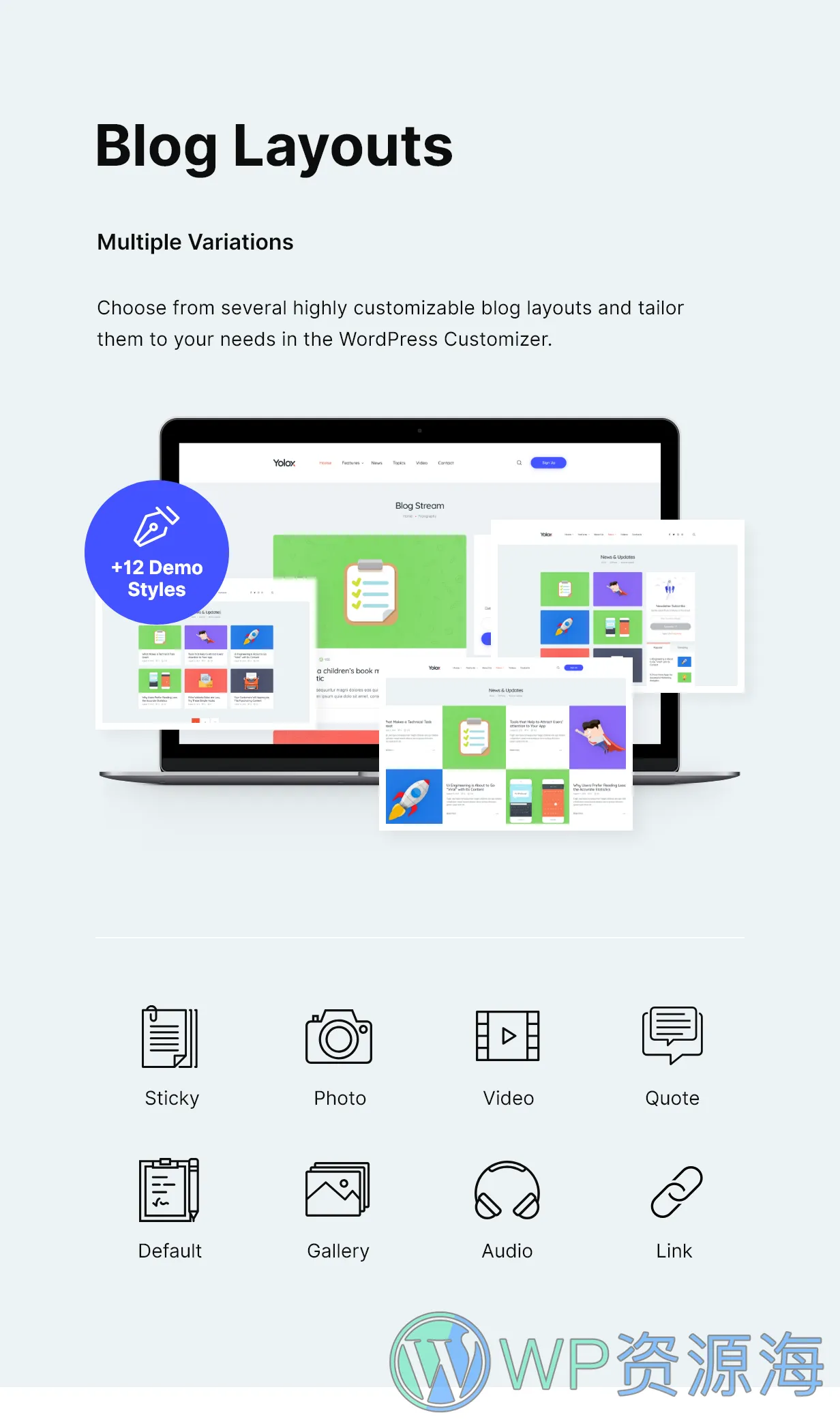 Yolox-素雅简约风博客杂志WordPress主题[更至v1.0.13]插图4-WP资源海
