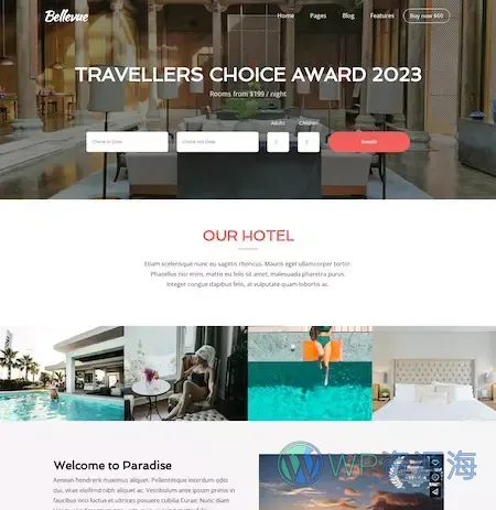 Bellevue-酒店住宿旅馆网站模板WordPress主题[更至v4.2.5]插图13-WP资源海