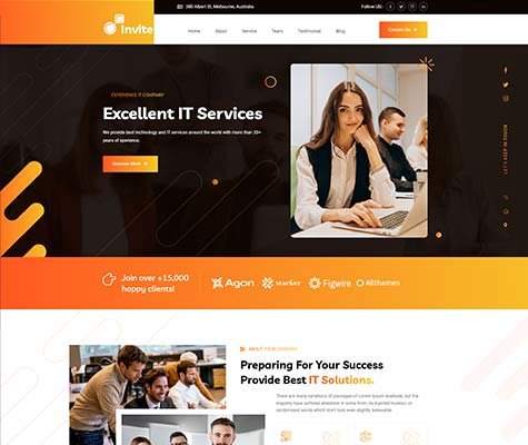 Invite-超炫酷网络科技公司网站模板WordPress主题[更至v1.0.9] 图片6