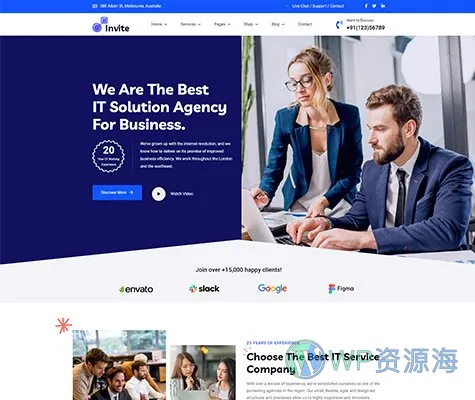 Invite-超炫酷网络科技公司网站模板WordPress主题[更至v1.0.9] 插图9-WP资源海