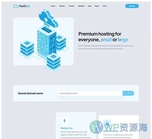 Hostco-服务器主机托管网站模板WordPress主题[更至v1.0.3]插图15-WP资源海