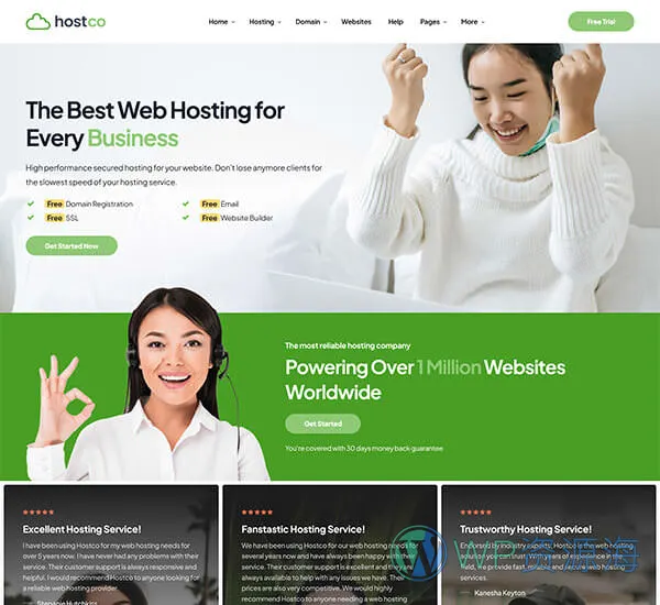 Hostco-服务器主机托管网站模板WordPress主题[更至v1.0.3]插图11-WP资源海