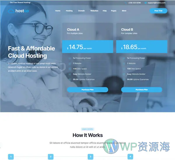 Hostco-服务器主机托管网站模板WordPress主题[更至v1.0.3]插图9-WP资源海