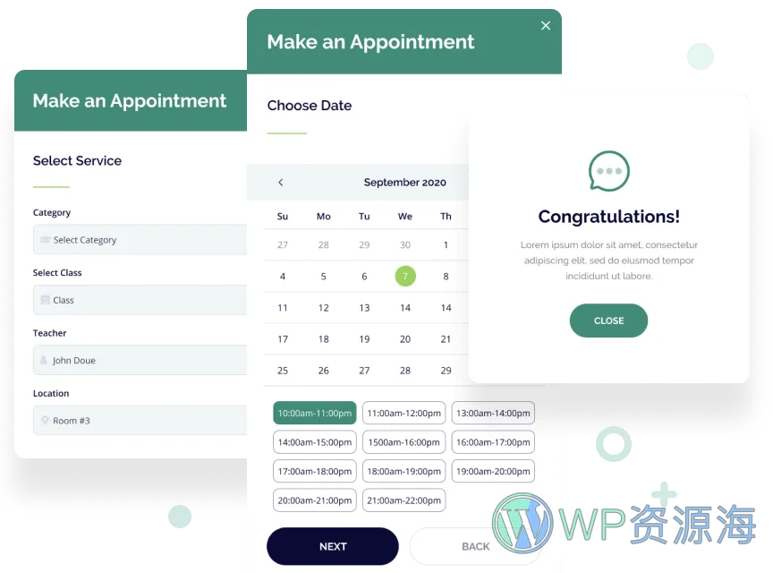 MotoPress Appointment Booking-在线预约预定WordPress插件插图8-WP资源海