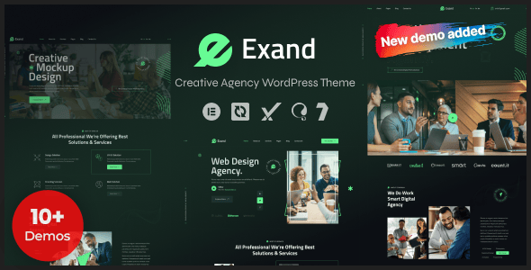 Exand-炫酷商业风企业网站模板WordPress主题[更至v1.0.5]