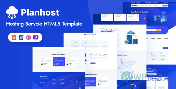 Planhost-服务器IDC虚拟主机HTML5网站模板插图-WP资源海 Planhost-服务器IDC虚拟主机HTML5网站模板插图-WP资源海