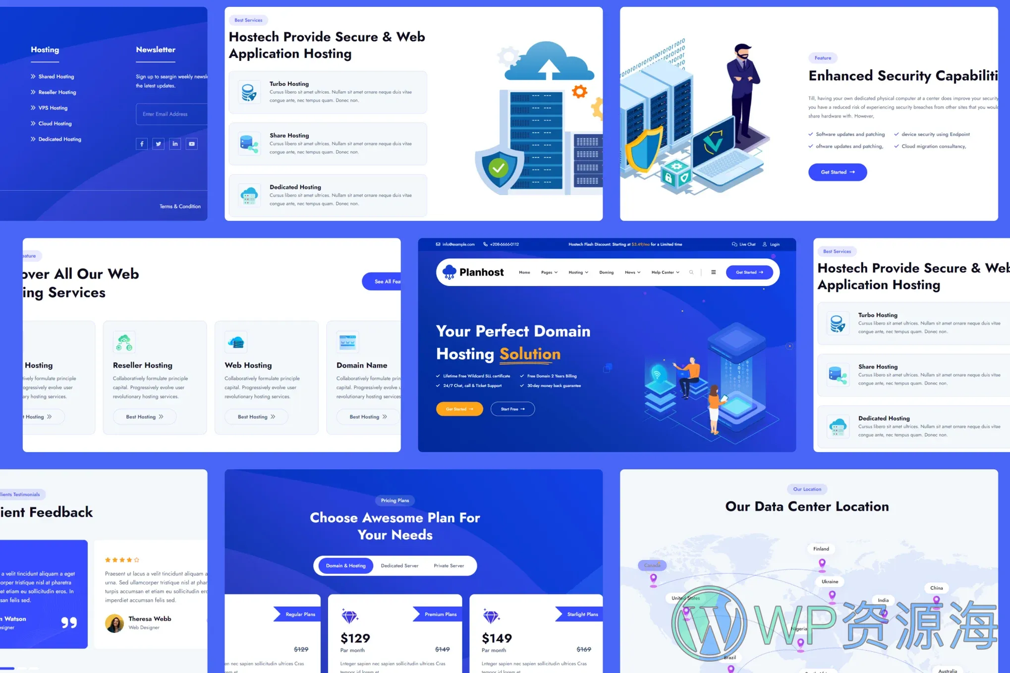 Planhost-服务器IDC虚拟主机HTML5网站模板插图1-WP资源海 Planhost-服务器IDC虚拟主机HTML5网站模板插图1-WP资源海