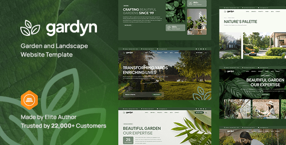 Gardyn-绿植店园艺师景观设计HTML5网站模板