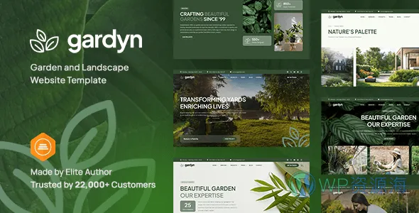 Gardyn-绿植店园艺师景观设计HTML5网站模板插图-WP资源海