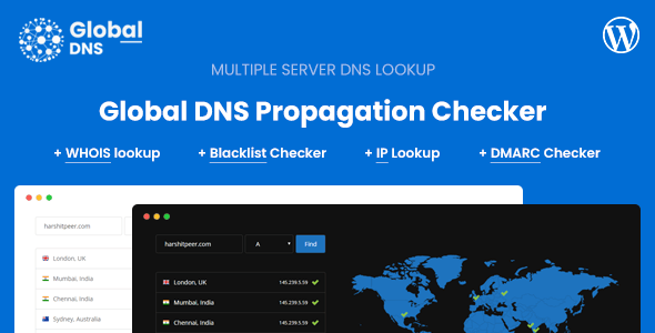 Global DNS-DNS检查和WHOIS查询WordPress插件[更至v2.9.1]