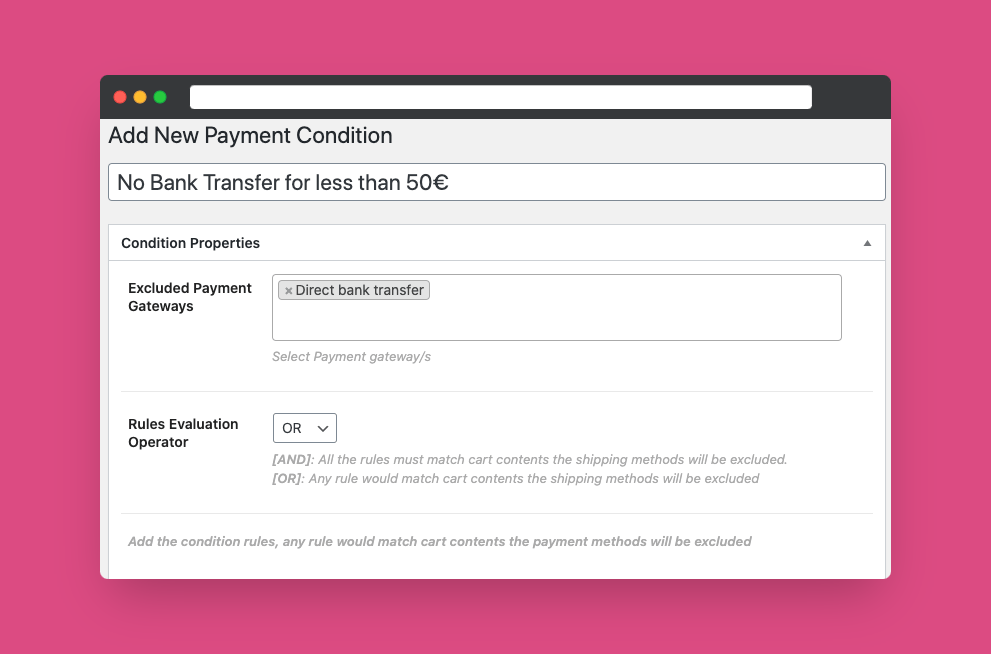 WooCommerce Restricted Shipping and Payment Pro-支付与配送方式条件限制插件[更至v4.0.0]图片4