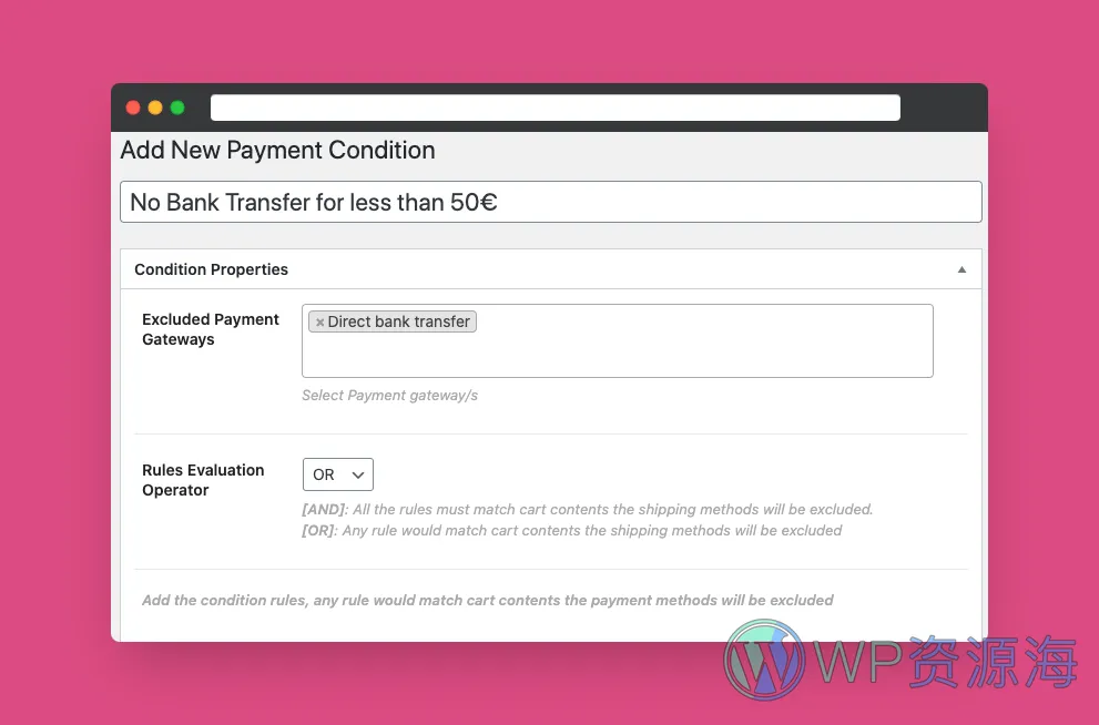 WooCommerce Restricted Shipping and Payment Pro-支付与配送方式条件限制插件[更至v4.0.0]插图4-WP资源海