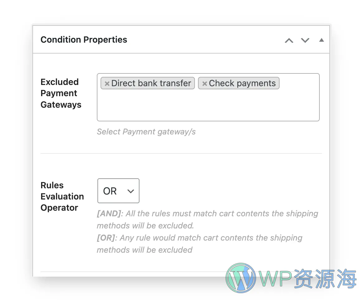 WooCommerce Restricted Shipping and Payment Pro-支付与配送方式条件限制插件[更至v4.0.0]插图7-WP资源海