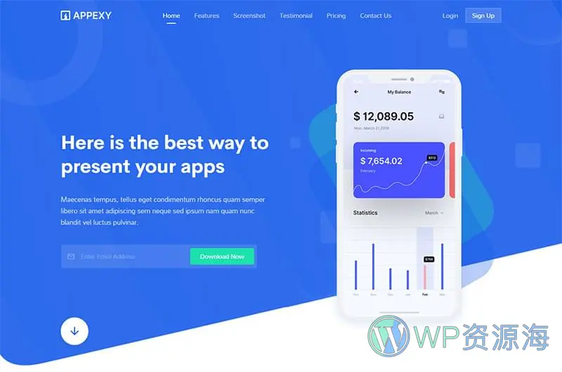 Appexy-漂亮多用途企业网站模板多版本下载插图5-WP资源海