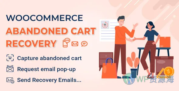 Abandoned Cart Recovery-遗弃订单恢复/客户挽回WooCommerce插件插图-WP资源海 Abandoned Cart Recovery-遗弃订单恢复/客户挽回WooCommerce插件插图-WP资源海