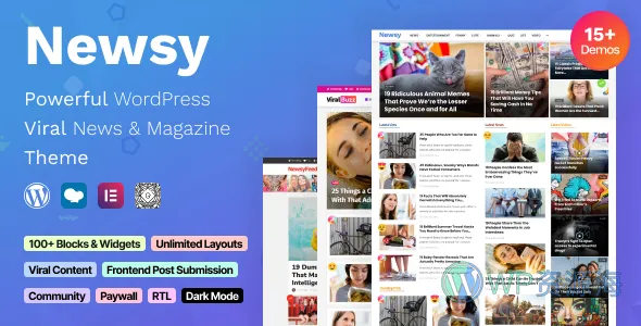 Newsy-新闻博客自媒体网站WordPress主题插图-WP资源海