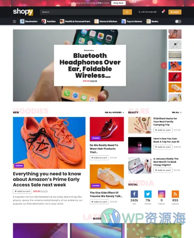 Newsy-新闻博客自媒体网站WordPress主题插图12-WP资源海