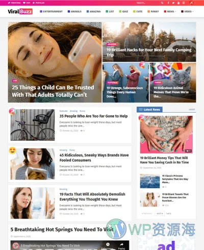 Newsy-新闻博客自媒体网站WordPress主题插图4-WP资源海