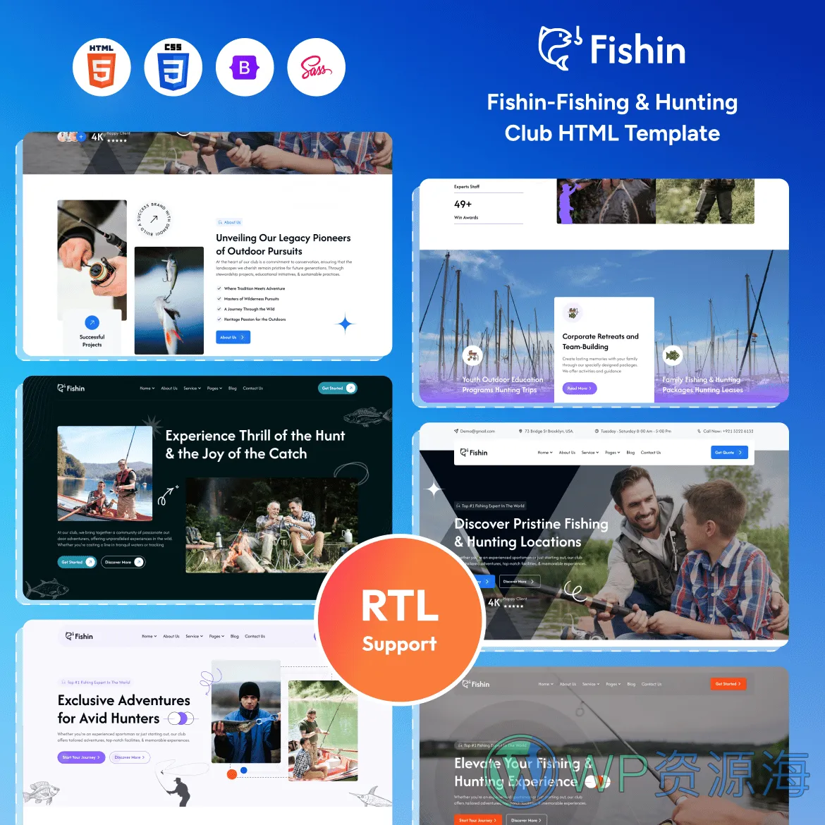 FIshin-钓鱼渔具海钓俱乐部网站HTML5模板插图1-WP资源海