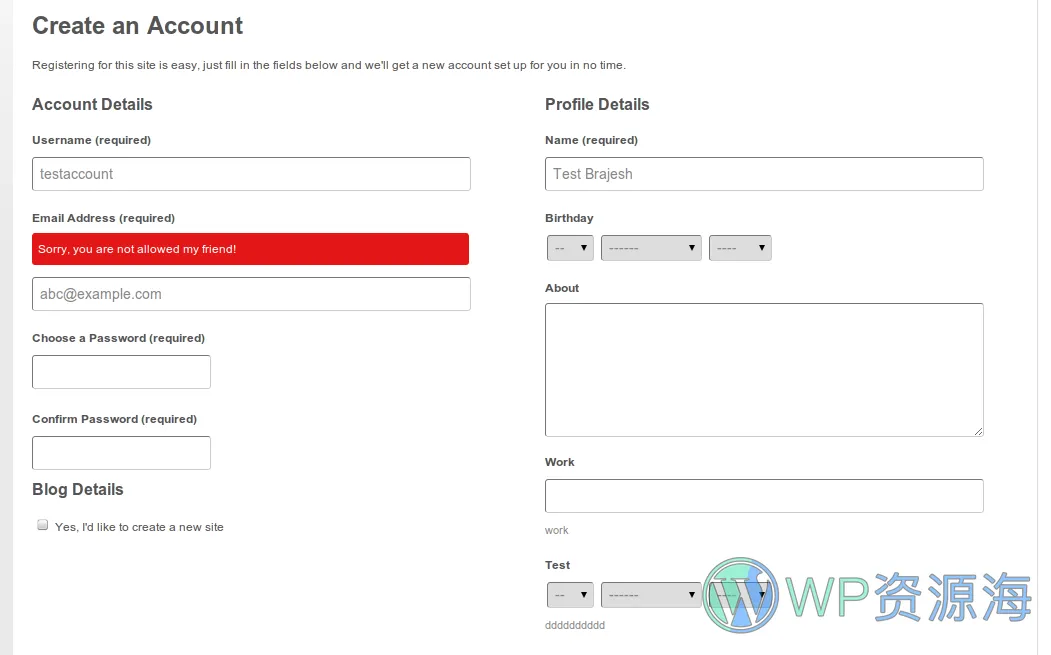 WordPress Restrict Email Domains-用户注册邮箱域名限制插件[更至v1.2.2]插图2-WP资源海