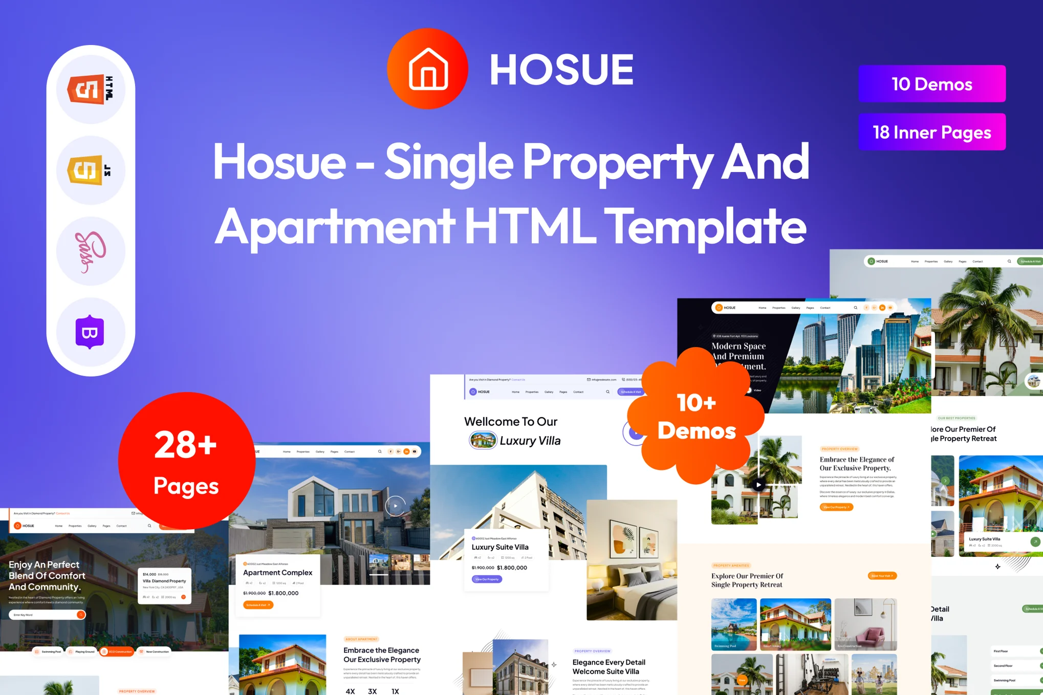 Hosue-酒店民宿公寓旅游度假村HTML5模板图片