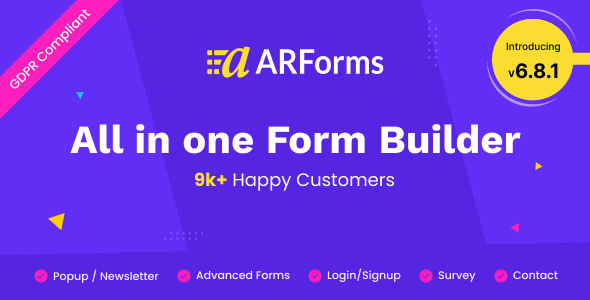 ARForms-功能强大的WordPress表单插件带全扩展