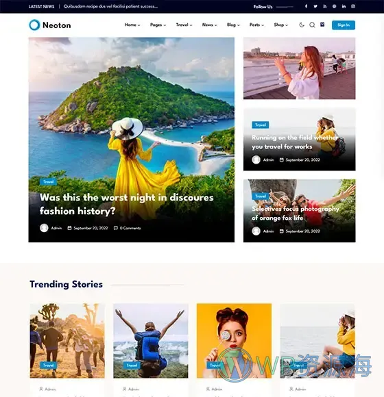 Neoton-漂亮且强大的新闻杂志博客WordPress主题插图9-WP资源海