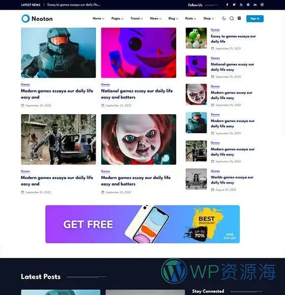 Neoton-漂亮且强大的新闻杂志博客WordPress主题插图13-WP资源海