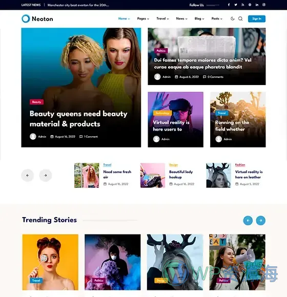 Neoton-漂亮且强大的新闻杂志博客WordPress主题插图12-WP资源海