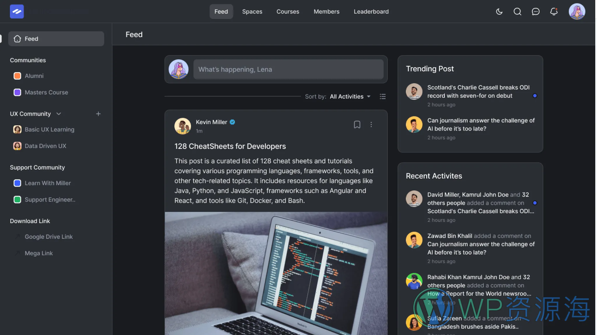 FluentCommunity Pro-轻量级社区论坛在线课程WordPress插件插图3-WP资源海