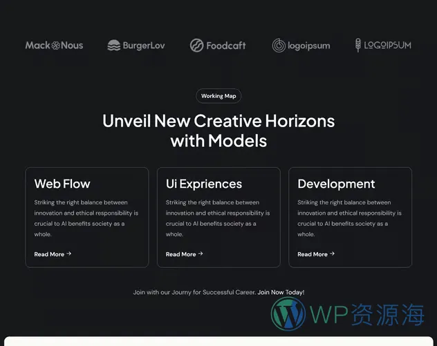 Aithm-超炫酷AI公司网站HTML5模板插图4-WP资源海