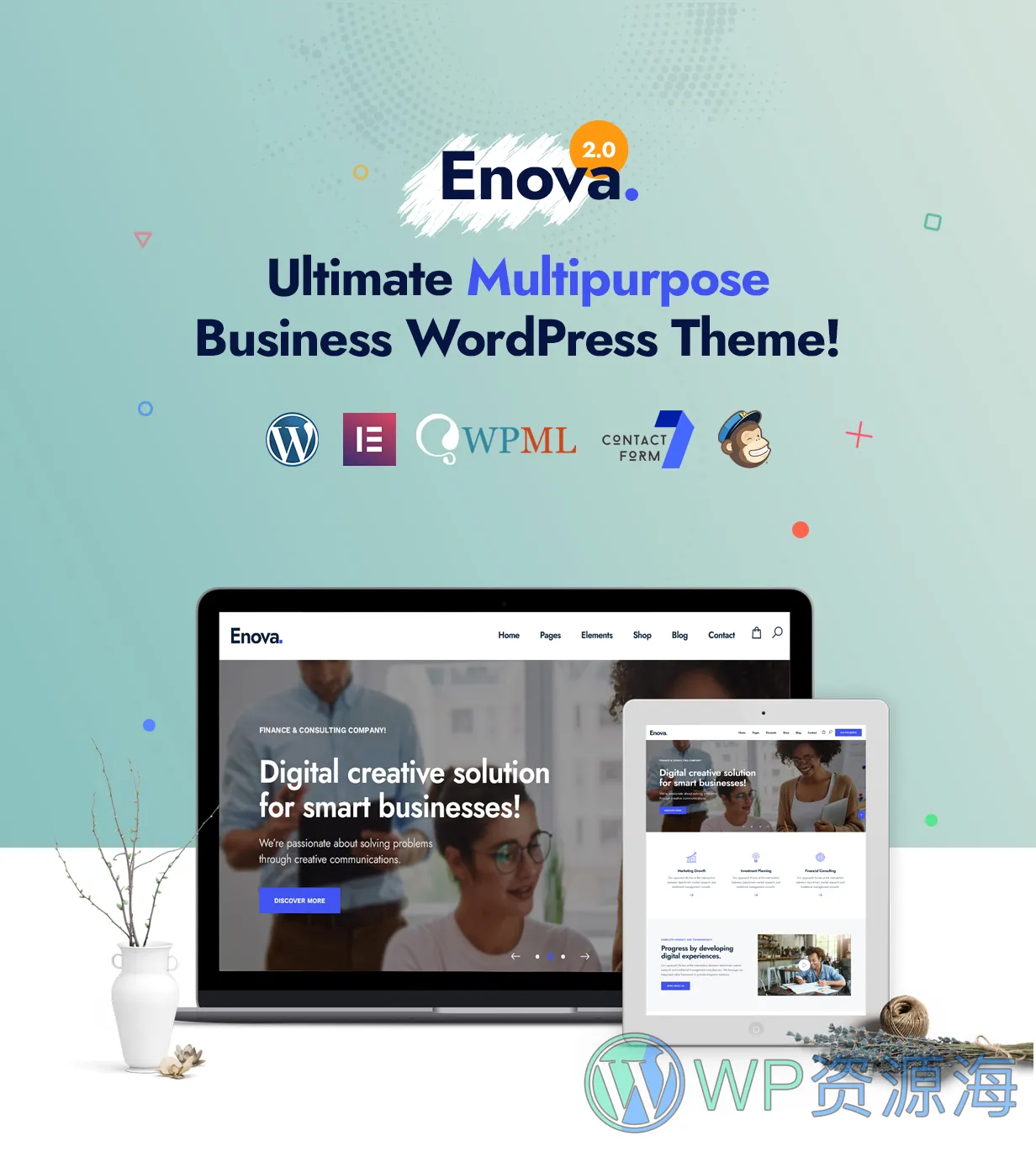 Enova-多用途企业网站模板WordPress主题插图1-WP资源海