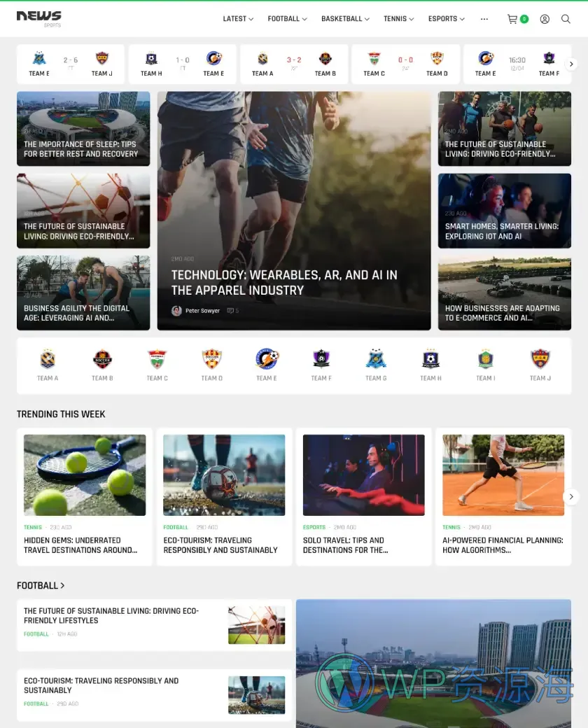 News5-全功能新闻杂志博客HTML5模板插图3-WP资源海