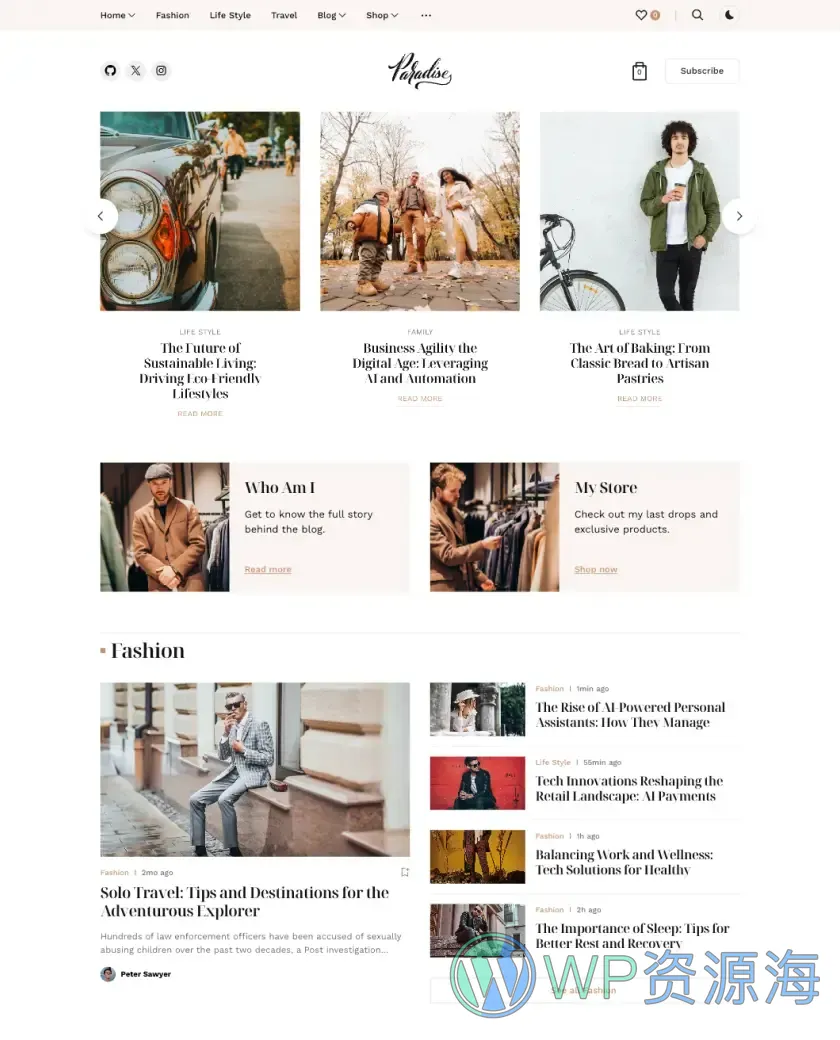 News5-全功能新闻杂志博客HTML5模板插图6-WP资源海