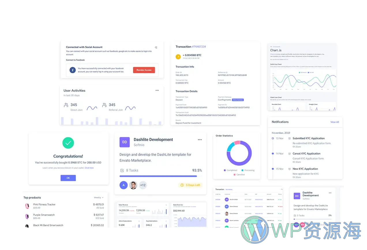 DashWind-超强多用途Tailwind CSS管理后台模板插图4-WP资源海 DashWind-超强多用途Tailwind CSS管理后台模板插图4-WP资源海