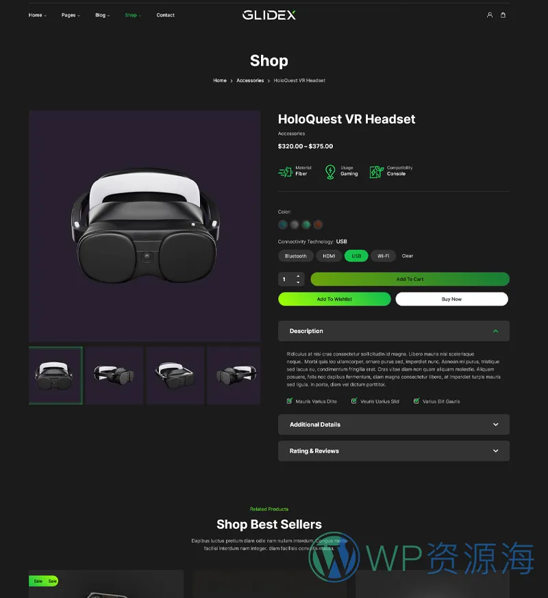 GlideX-漂亮炫酷单产品展示网站模板WordPress主题插图16-WP资源海