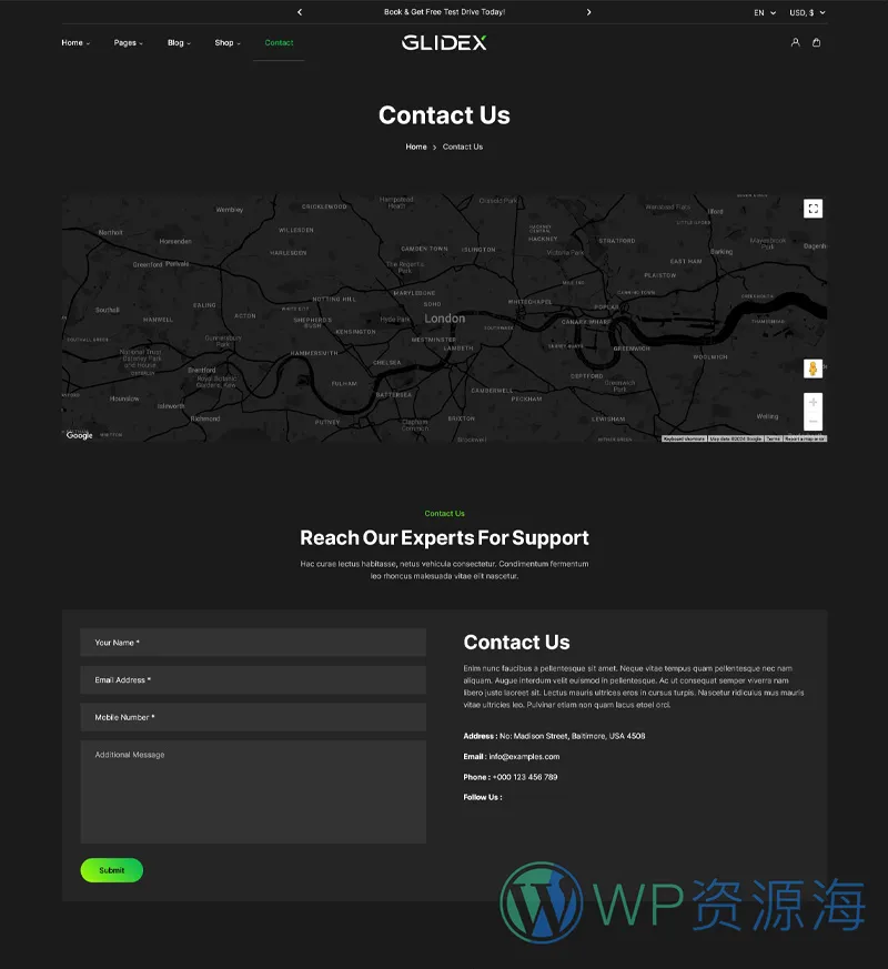 GlideX-漂亮炫酷单产品展示网站模板WordPress主题插图8-WP资源海
