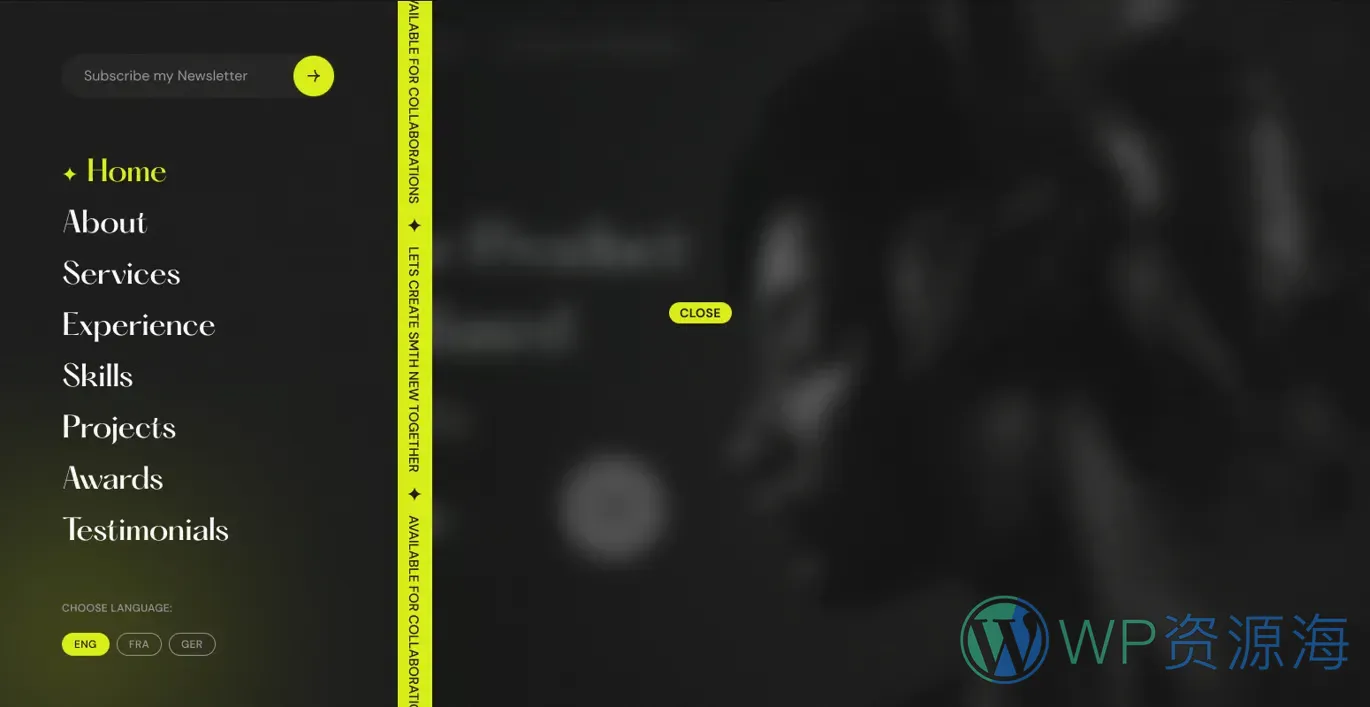 Merge-优雅酷炫个人简历项目展示WordPress主题插图12-WP资源海 Merge-优雅酷炫个人简历项目展示WordPress主题插图12-WP资源海