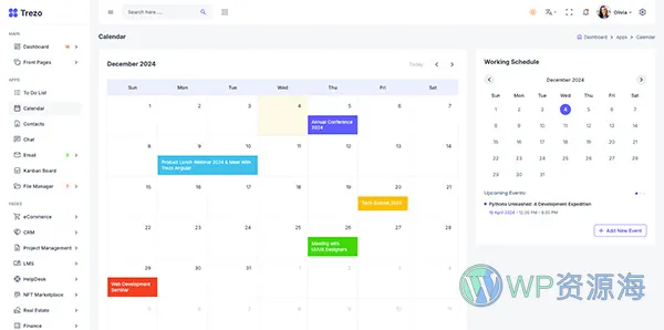 Trezo-专业漂亮后台管理前端模板多框架适配插图30-WP资源海