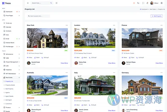 Trezo-专业漂亮后台管理前端模板多框架适配插图44-WP资源海