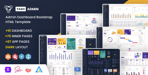 YashAdmin-专业漂亮的后台管理HTML5网站模板