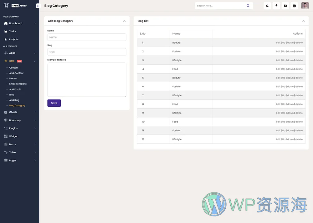 YashAdmin-专业漂亮的后台管理HTML5网站模板插图20-WP资源海