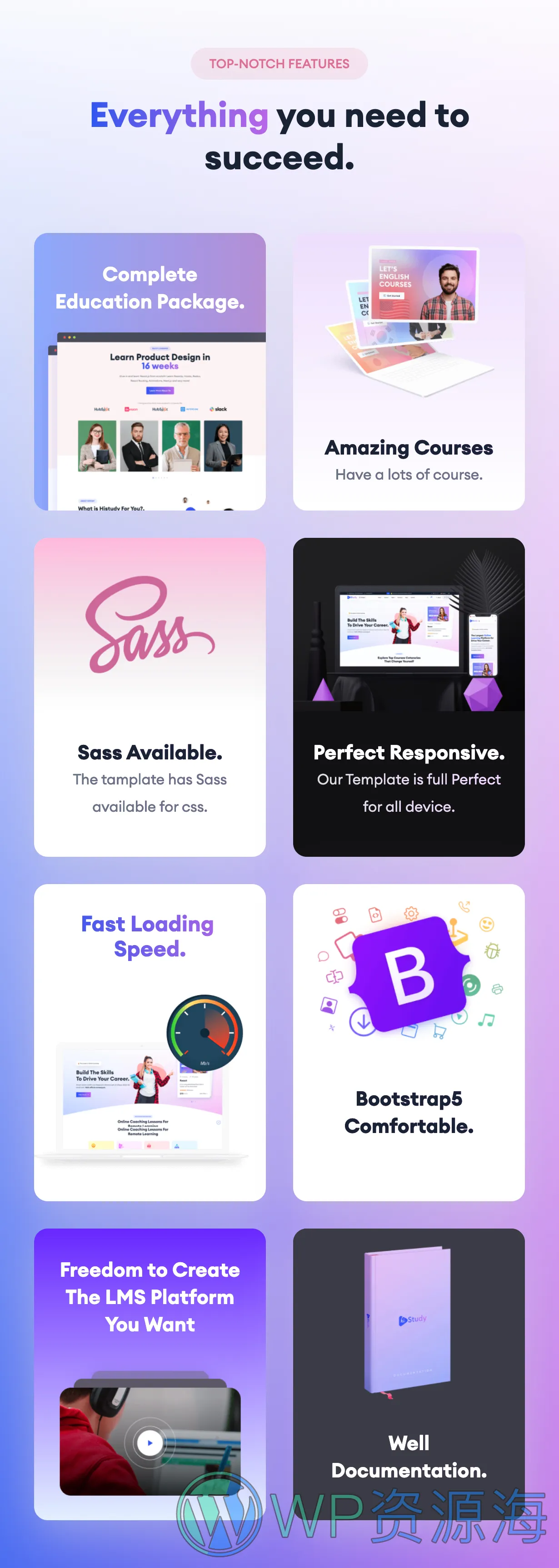 HiStudy-教育培训网课网校HTML5网站模板插图13-WP资源海