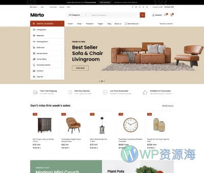 Merto-热门跨境电商网站模板WordPress主题插图4-WP资源海 Merto-热门跨境电商网站模板WordPress主题插图4-WP资源海