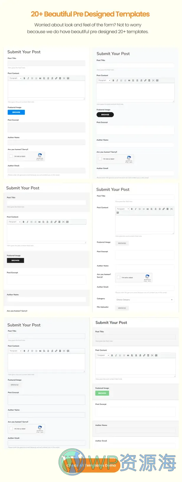 Frontend Post Submission Manager-前台投稿与用户中心WordPress插件插图14-WP资源海