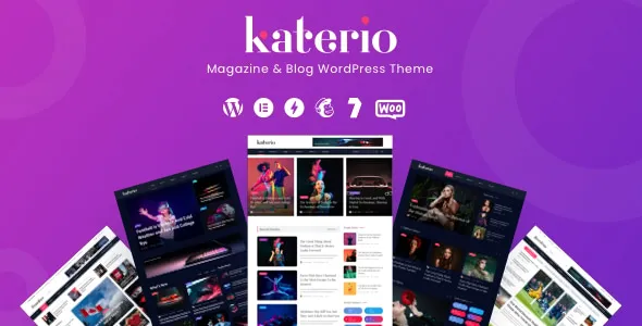 Katerio-简约漂亮的杂志博客媒体WordPress主题