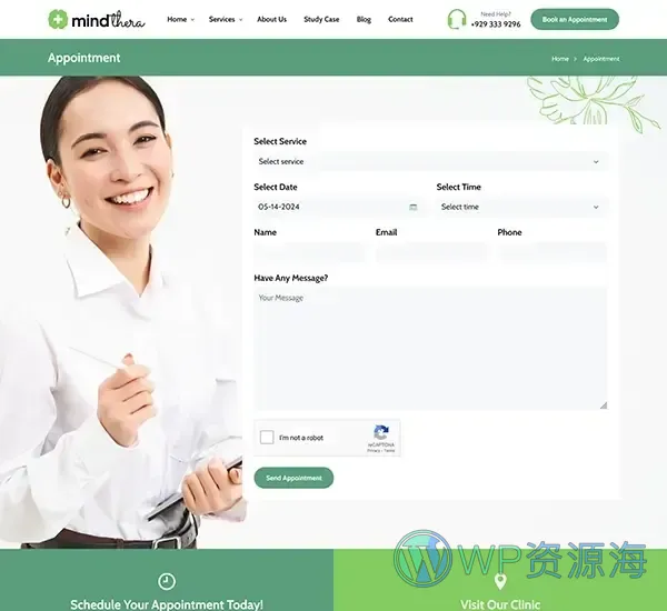 Mindthera-心理咨询心理学网站模板WordPress主题插图8-WP资源海